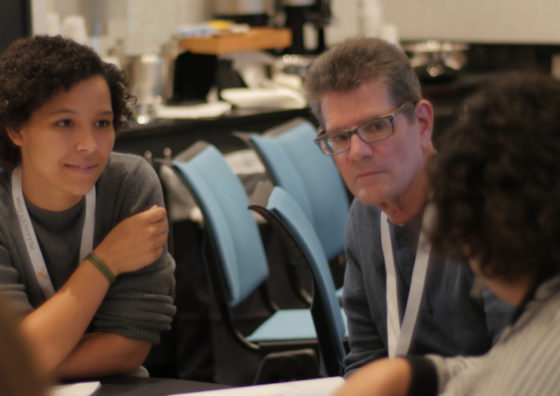 workshop attendees around table