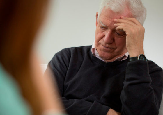 older white man in therapy
